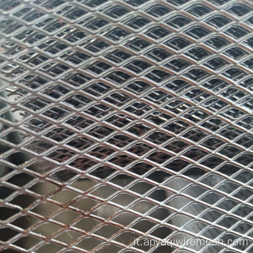 Mesh metallico espanso appiattito galvanizzato 40mmx10mm